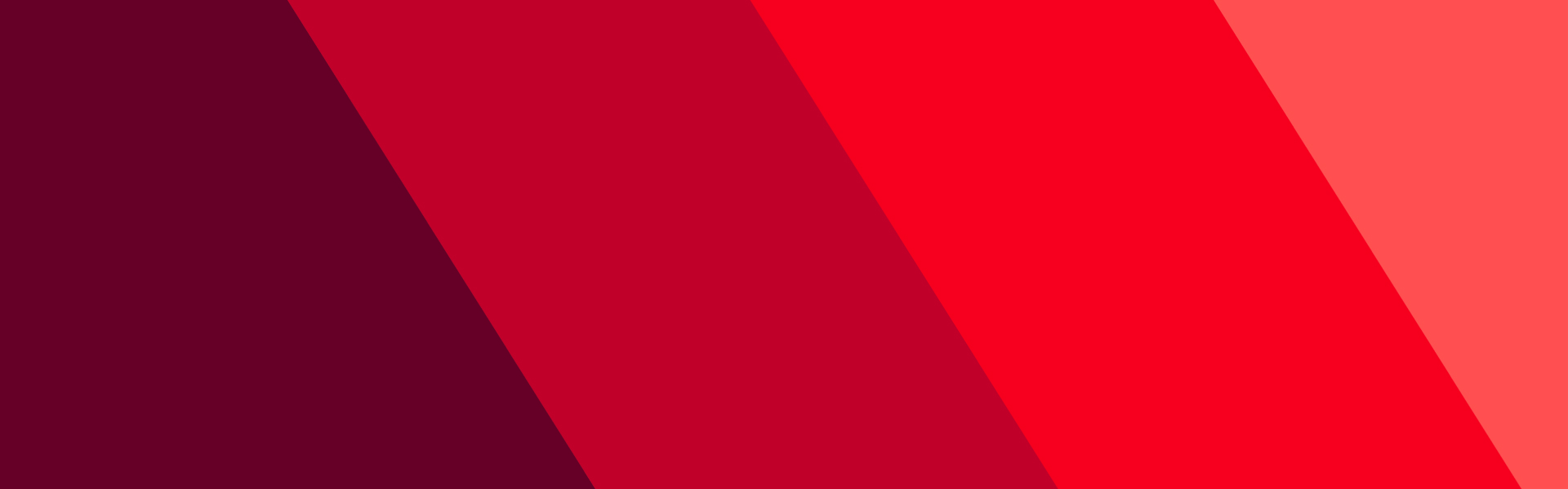 A banner with 4 gradient shades of red.