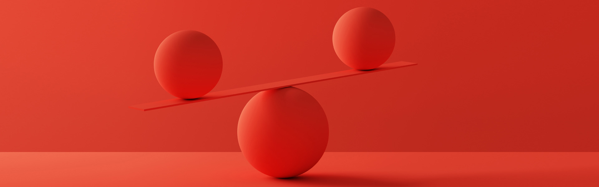 Two small balls showing as imbalanced on a large ball.