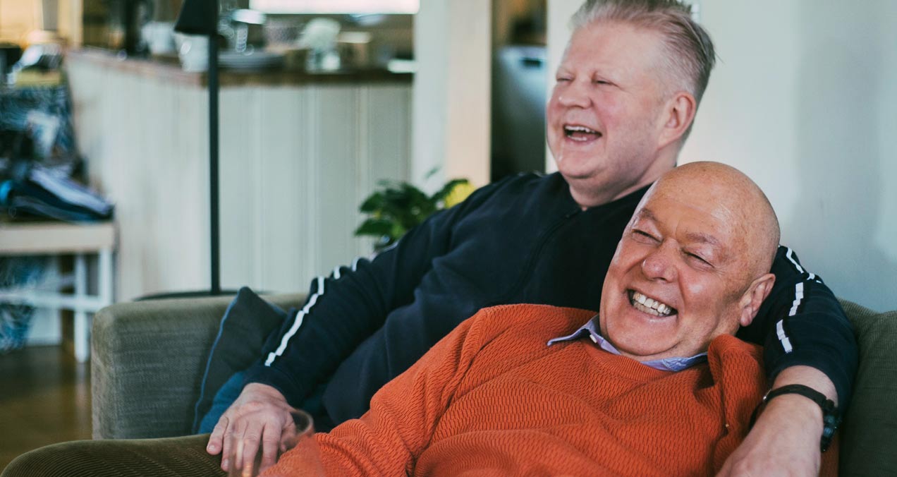Two people enjoying their time together.