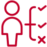 Neutral actions process icon.