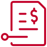 Cost usage report icon.