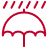 Rain umbrella icon