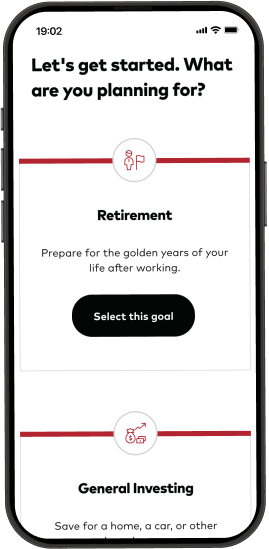 A smartphone displaying a part of the quick-start tool on its screen.