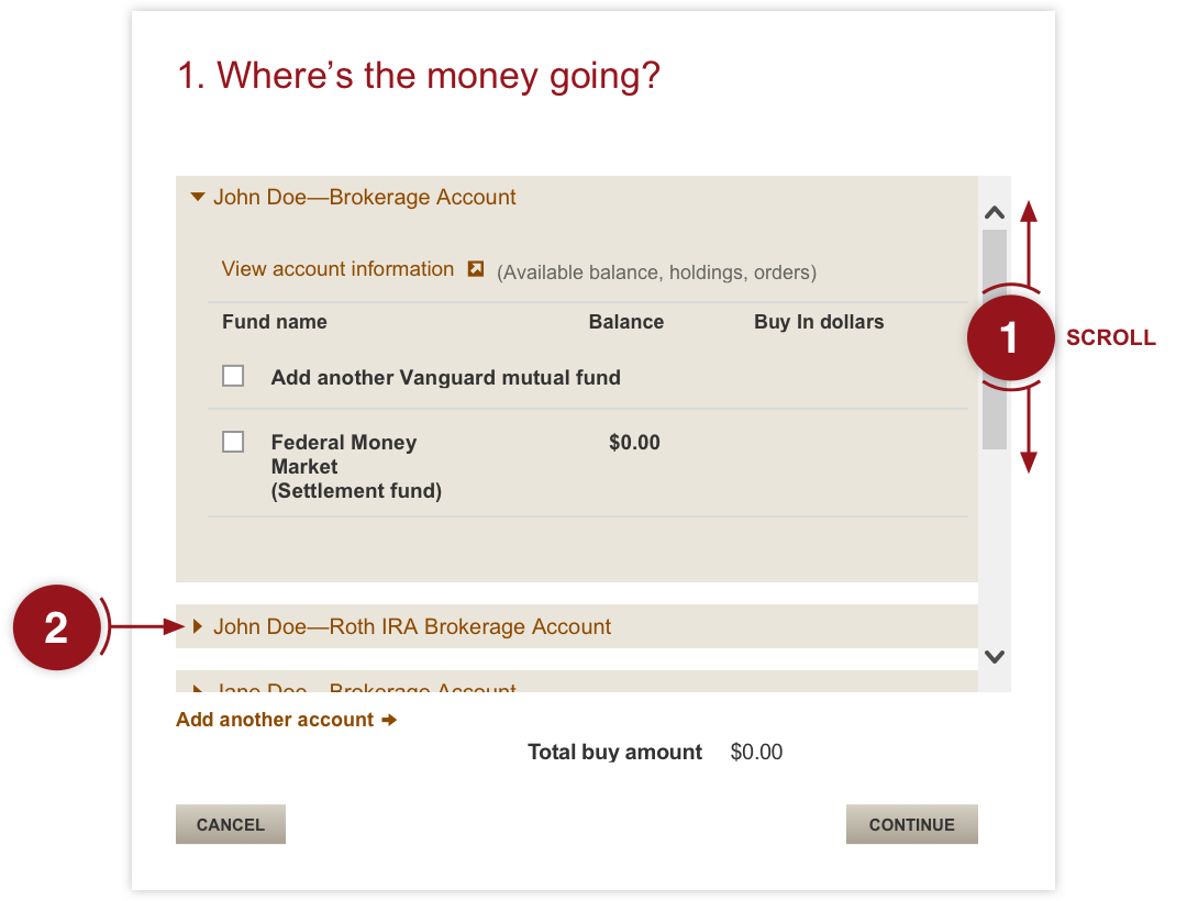 Choosing investment accounts